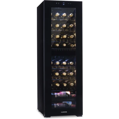 Afbeelding van Klarstein Shiraz 39 Duo Wijnkoelkast 2 Zones 105 Liter Flessen Zwart