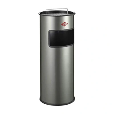 Afbeelding van Wesco Staande asbak vuilnisbak, gelegeerd staal, nieuwzilver, 30 l