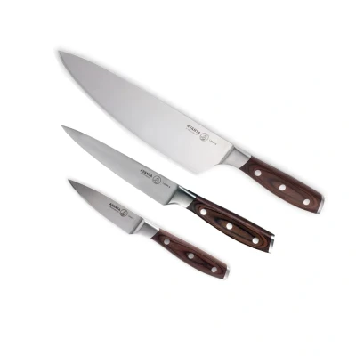 Afbeelding van Messermeister avanta 3 delige pakkawood starter set