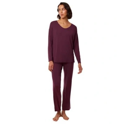 Afbeelding van Triumph Dames Timeless Sensuality Pk LSL pyjama set, Deep Bourgondië, 40