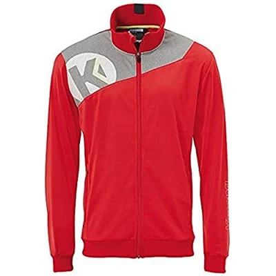 Afbeelding van Kempa Core 2.0 Poly Jacket Kind Rood Donker Grijs Melange Maat 116