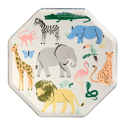 Afbeelding van meri bordjes safari large 8st