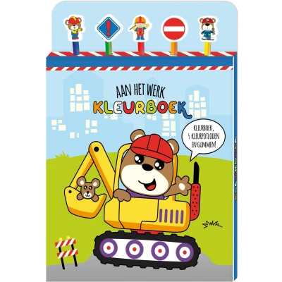 Afbeelding van Image books kleurboek met potloden aan het werk