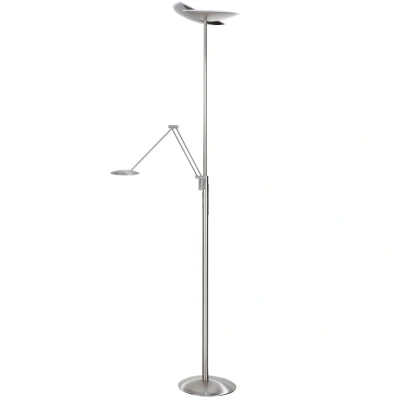 Afbeelding van HighLight LED uplighter Sapporo, CCT, leesarm, nikkel