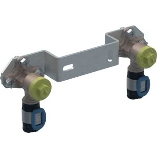 Afbeelding van Geberit Flowfit Geminibeugel Met 2 Muurplaten Brons 16 x