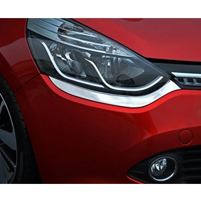 Afbeelding van Chrome Koplamp Accent Trim Covers Voor Clio IV (2012 16)