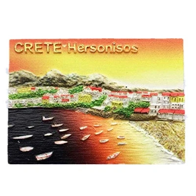 Afbeelding van 3D Chersonissos Griekenland koelkast magneet souvenir Sticker Souvenir, Huis &amp; Keuken Decoratie