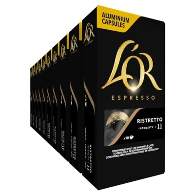 Afbeelding van L&#039;OR Espresso Ristretto Koffiecups Intensiteit 11/12 10 x capsules
