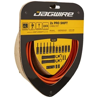 Afbeelding van Jagwire 2X Pro Shift Schakelkabel Set, oranje
