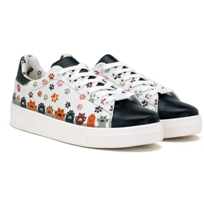 Afbeelding van Goby Paw Parade Dames Sneakers Vegan Handmade Maat 41