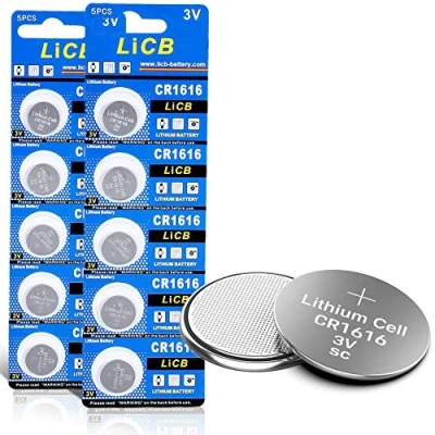 Afbeelding van LiCB 10 stuks CR1616 3V lithium knoopcellen CR 1616 batterijen