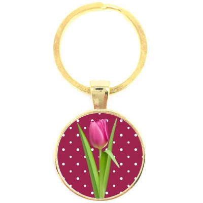 Afbeelding van Sleutelhanger Glas Tulp