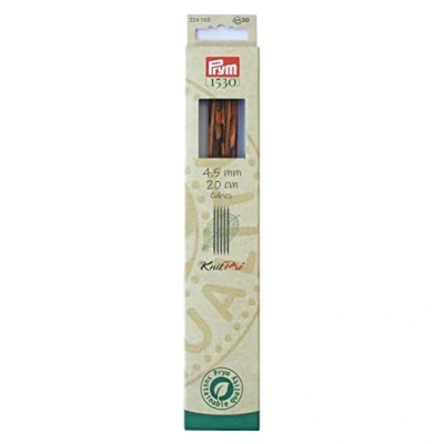 Afbeelding van Prym Breinaald 224145/2 x 1 20 cm bruin hout kubus