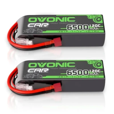 Afbeelding van OVONIC 3s lipo accu 11,1 V 6500 mAh 120 C met Deans T stekker batterij voor RC auto truck Truggy Quadcopter helikopter vrachtwagen boot vliegtuig (2 stuks)