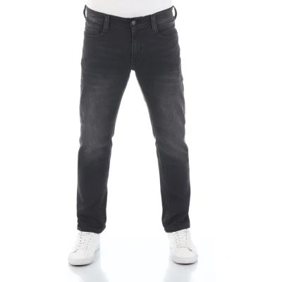 Afbeelding van Mustang Heren Jeans Broeken Real X Oregon tapered Fit Zwart Volwassenen Denim Jeansbroek