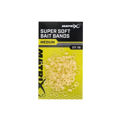 Afbeelding van Matrix Super Soft Bait Bands (100 pcs) Maat : Medium
