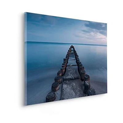 Afbeelding van Komar artprint op linnen Keilrahmenbild Ostseebad Größe 90 x 60 cm 90x60 (breedte hoogte), spieraam (1 stuk)