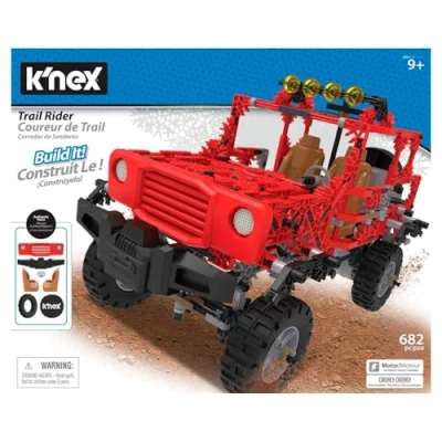 Afbeelding van K&#039;nex Building SET Trail Rider Bausatz BAUSPIELZEUG, Mehrf Speelgoedautootje voor kinderen, Maat: One Size, Red