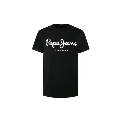 Afbeelding van Pepe Jeans Original Stretch Tshirt print, Heren, Maat: XS, Black