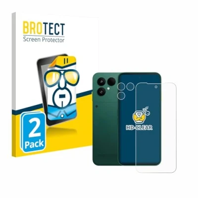 Afbeelding van BROTECT Screenprotector voor Fairphone 6 (Voor+Camera) Folie Beschermfolie transparant (2 Stuks)