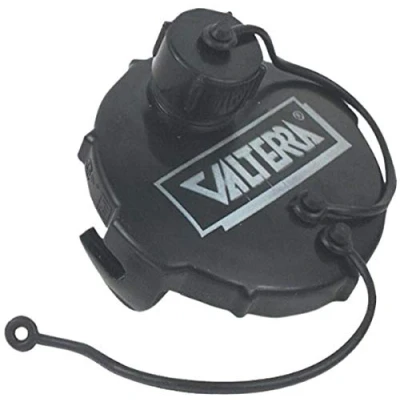 Afbeelding van Valterra T1020 1VP Afvalklep Cap 3&quot; met afgetopte 3/4&quot; GHT, Zwart (Kaard)