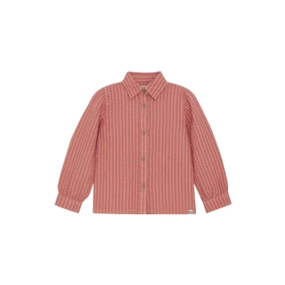 Afbeelding van Noppies Prichard Overhemdblouse voor kinderen, Maat: 92, Stripe pattern pink