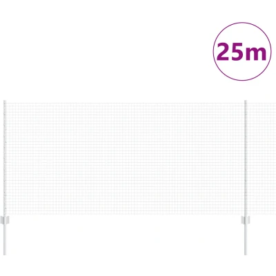 Afbeelding van vidaXL Kippenhek Set van 2 Gegalvaniseerd staal 25 x 1 m Duurzaam