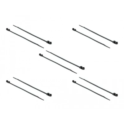 Afbeelding van Tie wraps met montagegat 300 x 4,8mm zwart 10 stuks