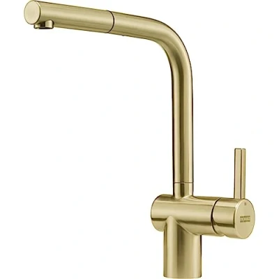 Afbeelding van Franke gouden Keukenkraan Atlas Neo met uitrekbare uitloop pvd gold 115.0681.242