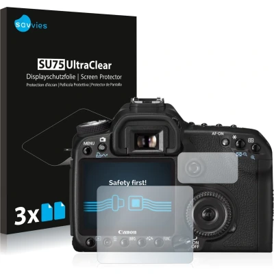 Afbeelding van Savvies (6 Stuks) Schermbeschermer voor Canon EOS 50D Screen Protector Ultra Transparant