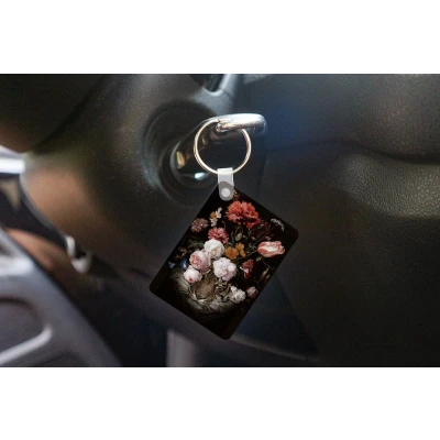 Afbeelding van Sleutelhanger Bloemen Jan Davidsz de Heem Tijger Schilderij Stilleven Oude meesters Uitdeelcadeautjes Plastic