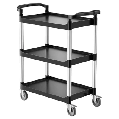 Afbeelding van VEVOR Multifunctionele Trolley 136kg 3 laags servicewagen Gereedschapswagen 880x410x990mm