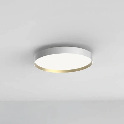 Afbeelding van LOOM DESIGN LED plafondlamp Lucia, wit/goudkleurig Ø 45 cm