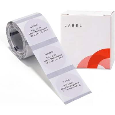 Afbeelding van Niimbot Labels/Etiketten B21/B1/B3S 50x50mm Transparant