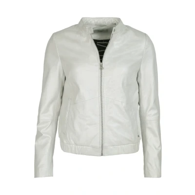 Afbeelding van Maze IM metallic LOOK Leren jas, Dames, Maat: XS, White