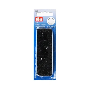 Afbeelding van Prym Color Snaps Naaivrijedrukknopen 12.4mm Zwart