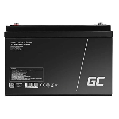 Afbeelding van Green Cell Loodaccu 12 V 100 Ah Loodvlies (AGM) (b x h d) 330 224 171 mm M6 schroefaansluiting Cyclusbestendig, Onderhoudsvrij