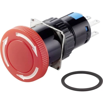 Afbeelding van TRU COMPONENTS TC LAS1 AY 22TS Noodstopschakelaar 250 V/AC 3 A 2x NC, NO IP40 1 stuk(s)