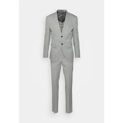 Afbeelding van Jack &amp; Jones Premium Jprfranco Check Kostuum, Heren, Maat: 50, Light gray