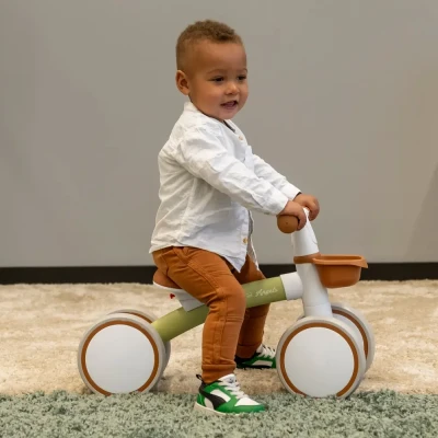 Afbeelding van Bandits &amp; Angels loopfiets First Rider green 1 jaar jongens en meisjes metaal groen