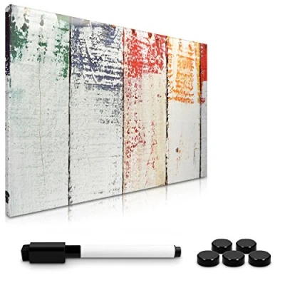 Afbeelding van Navaris magnetisch memobord met Accessoires 40 x 60 cm Uitwisbaar whiteboard marker en magneten Witte muur ontwerp