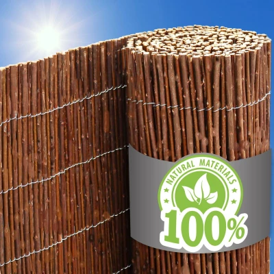 Afbeelding van urfence Jouw Oase: 90x500 Wilg Balkonscherm Privacy Mat Tuin Wilgenmat Balkon Inkijkbescherming Ondoorzichtig &amp; Weerbestendig Wilgentakken Windscherm Zonnescherm Wandbekleding Wilgenrol Hek