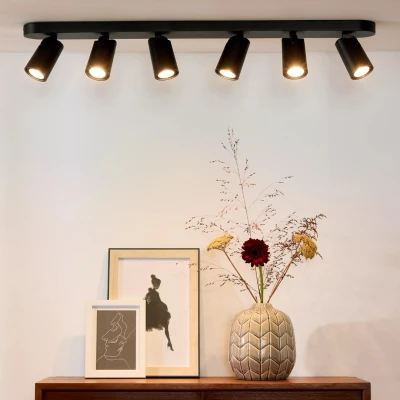 Afbeelding van Lucide XYRUS Plafondspot LED Dim to warm GU10 6x5W Zwart