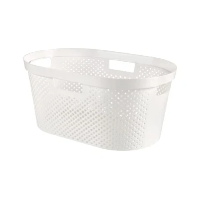 Afbeelding van Curver Infinity Dots Wasmand 39 l Wit