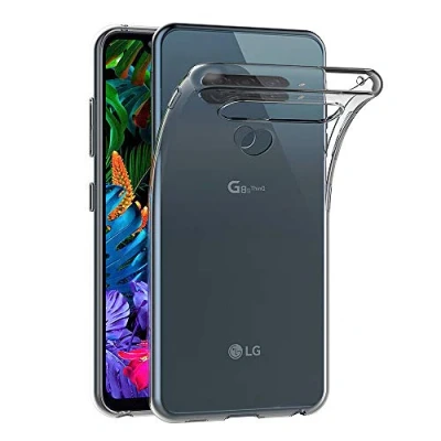 Afbeelding van AICEK Hoesje compatibel voor LG G8S ThinQ, transparante siliconen hoes ThinQ Bumper Covers Clear Case (6,2 inch)