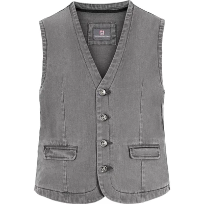Afbeelding van Jan Vanderstorm gilet Plus Size TORELL grijs