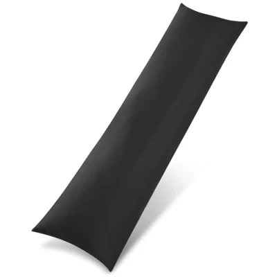 Afbeelding van Utopia Bedding Zijslaapkussen, Microvezel Zwangerschapskussen, Ademend en Zacht Borstvoedingskussen, Gewatteerd Voedingskussen (Zwart, 40x145 cm)