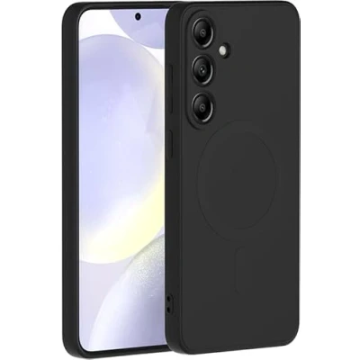 Afbeelding van Bigben Connected, Backcover Geschikt voor Samsung Galaxy S25 Magneet en MagSafe, Zwart