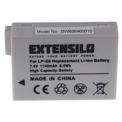 Afbeelding van Camera accu compatibel met Canon LP E8 / 1140 mAh