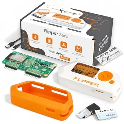 Afbeelding van Flipper Zero Starter Full Set WiFi board Siliconenhoes 64GB microSD kaart USB kaartlezer